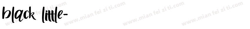 black little字体转换